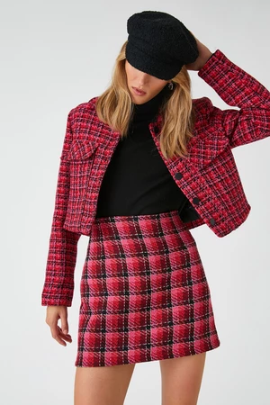 Koton Crop Tweed Jacket