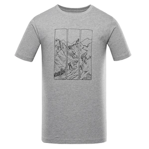 Men's functional T-shirt with cool-dry treatment ALPINE PRO GREM gray variant pb