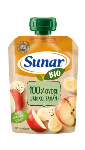 Sunar BIO kapsička Jablko banán 100 g