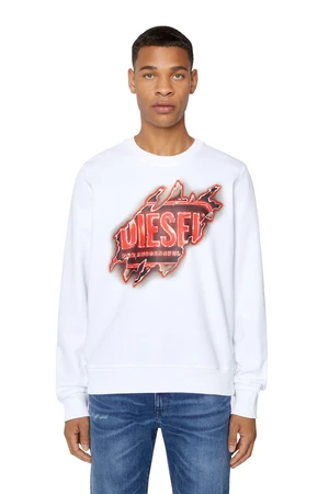 Diesel Sweatshirt - S-GINN-E9 SWEAT-SHIRT white