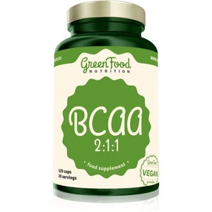 GreenFood Nutrition BCAA 2:1:1 podpora rastu svalov 120 cps