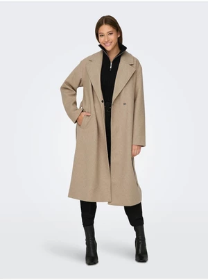 Beige women's coat JDY Viola - Women