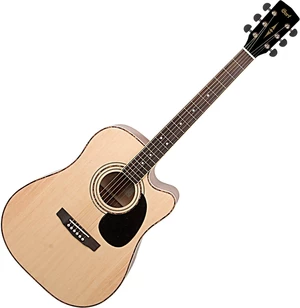 Cort AD880CE Natural Satin Elektroakustická gitara Dreadnought