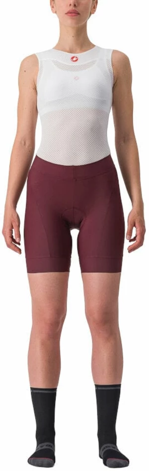 Castelli Prima W Short Deep Bordeaux/Persian Red S Spodnie kolarskie