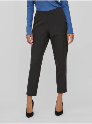 VILA Carrie Black Women's Shortened Trousers - Ladies