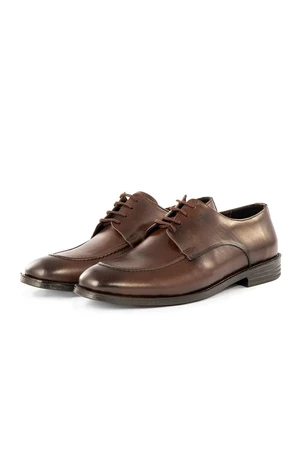 Ducavelli Tira Genuine Leather Men's Classic Shoes, Derby Classic Shoes, Lace-Up Classic Shoes.