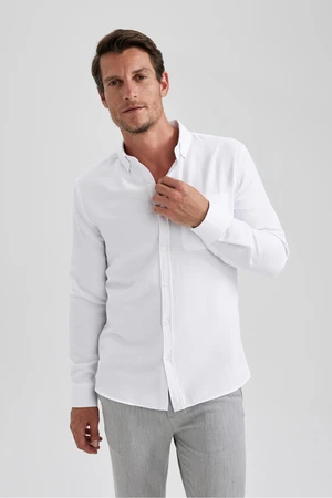 DEFACTO Slim Fit Long Sleeve Shirt