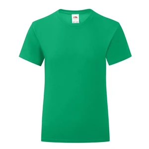 Iconic Fruit of the Loom Girls' Green T-shirt