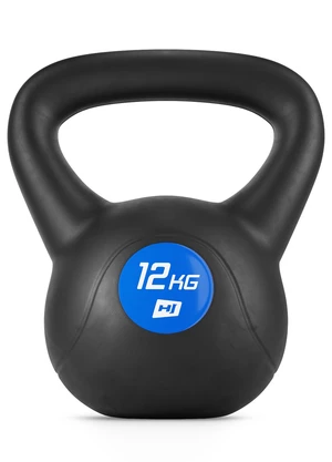 Vinylová činka Kettlebell 12kg  Černá