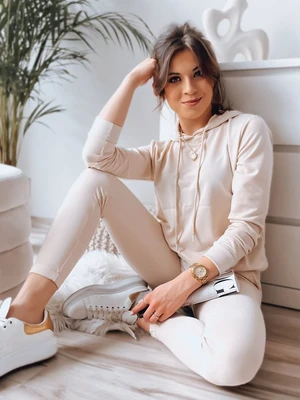 Women's tracksuit MIGEL light beige Dstreet