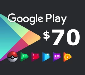 Google Play $70 US Gift Card