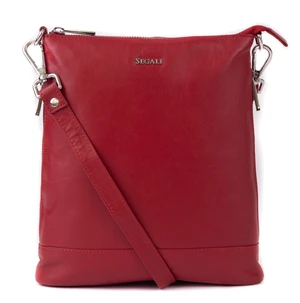 SEGALI Dámská kožená crossbody kabelka 9060 red