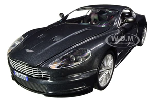 Aston Martin DBS Quantum Silver / Dark Gray Metallic (James Bond 007) "Quantum of Solace" (2008) Movie 1/18 Diecast Model Car by Auto World