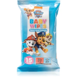 Nickelodeon Paw Patrol Baby Wipes vlhčené obrúsky pre deti 15 ks