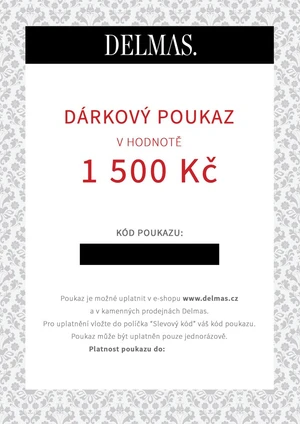 Delmas dárkový poukaz 1 500 Kč