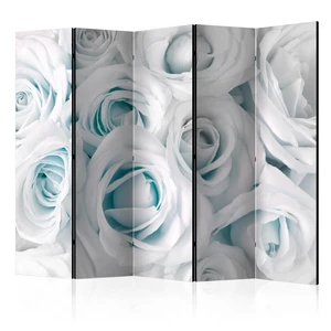 Paraván Satin Rose (Turquoise) Dekorhome 225x172 cm (5-dílný)