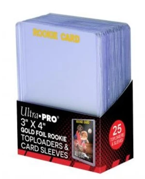 UltraPro Toploader Ultra Pro 3x4 Rookie Toploaders and Card Sleeves - 25 ks