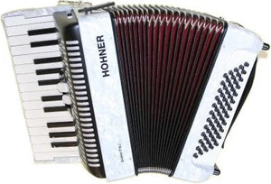 Hohner Bravo II 60 Blanc Accordéon à touches