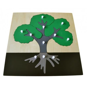 Montessori Puzzle vkladací Strom 11 dielikov