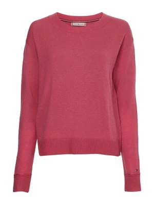 Tommy Hilfiger Sweater - SOFTWOOL C-NK SWEATER pink