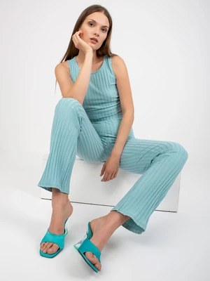 Mint Striped Casual Summer Set