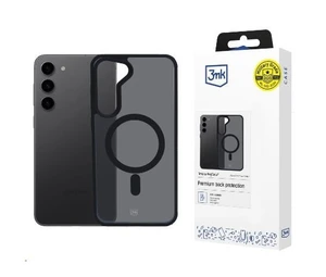 3mk ochranné pouzdro Smoke MagCase pro Samsung Galaxy S23 5G, černá