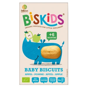 BELKORN BISkids BIO měkké dětské sušenky s jablečnou šťávou bez přidaného cukru 6M+ 120 g