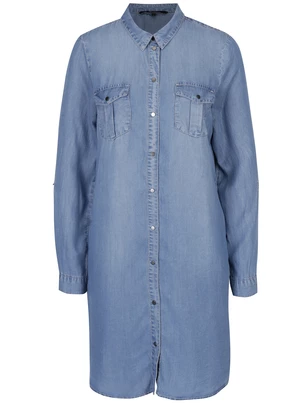 Light blue denim shirt dress VERO MODA Silla