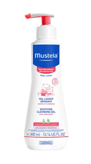 Mustela Dětský uklidňující sprchový gel pro velmi citlivou pokožku (Soothing Cleansing Gel) 300 ml