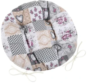 Sedák DITA 62/408 guľatý prešívaný priemer 40cm patchwork love