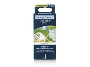 Yankee Candle Náhradní náplň do difuzéru do auta Sidekick Clean Cotton (Refill Recharge) 1 ks