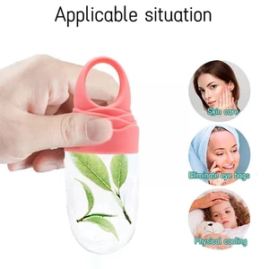 Silicone Ice Face Roller Removing Puffiness Face Massage Ice Eye Applying Face Silicone Bag Ice Ice Skin Film Film Grid Car N8P9