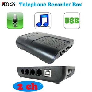 PC Computer 2CH USB Voice Recorder Call Record Sound Logger