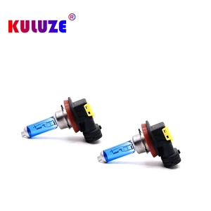 KULUZE 10pcs H8 12V 35w Halogen car fog lamp high quality 55W PGJ19-1 Quartz Glass bulb Super White Wholesale halogen bulb