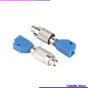 5pcs FC- LC Fiber Optic Adapter Single-mode FC Male Flange Coupler Adapter LC Female Connector Fiber Laser Optical Tools