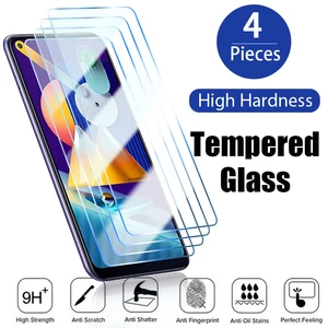 4PCS glass for Samsung Galaxy A51 A71 A41 A31 A21s 5g A52 A42 screen protector for Samsung A70 A50 A40 A30 A12 A22 A13 glass