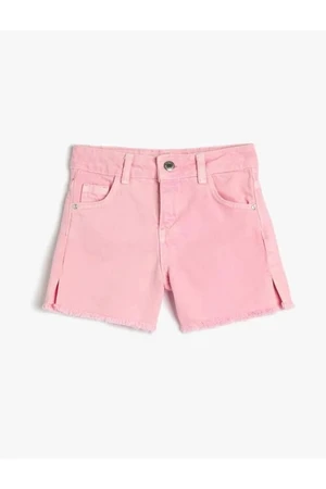 Koton 3skg40067ad Girls' Denim & Canvas Shorts Pink