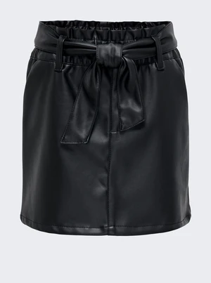 Black girls' leatherette skirt ONLY Karli - Girls