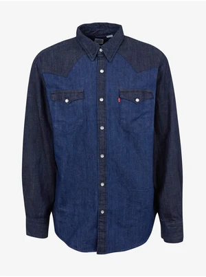 Levi&#39;s Dark Blue Mens Denim Shirt Levi&#39;s® Barstow Western Standard - Men