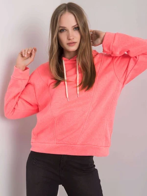 Fluo pink hoodie by Emma