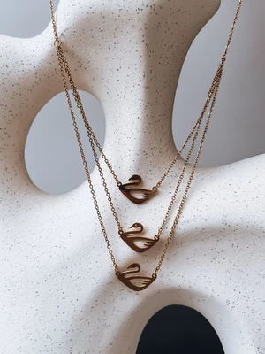 SWAN Necklace Gold Dstreet