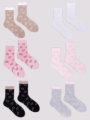 Yoclub Kids's Girls' Socks 6-Pack SKA-0129G-AA00