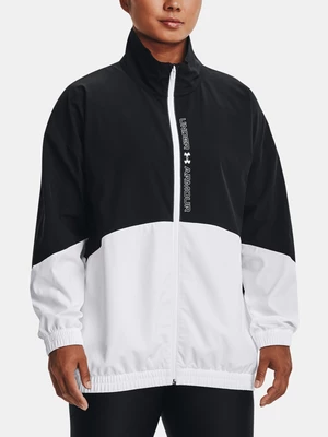 Čierna dámska bunda Under Armour Woven FZ Oversized Jacket