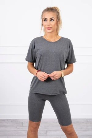 Set top+leggings made of graphite