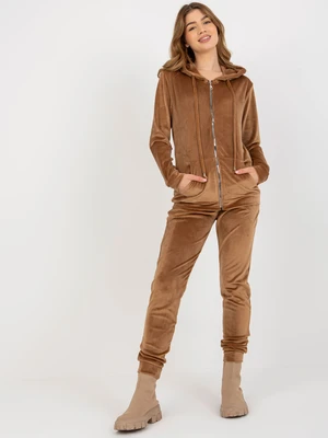 Women's velour set - brown