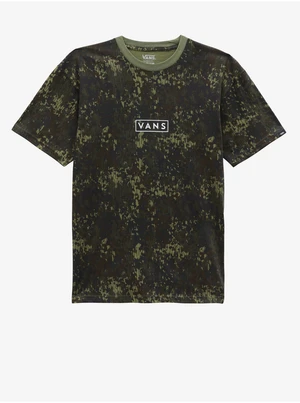 Khaki Mens Patterned T-Shirt VANS Classic Easy Box - Men