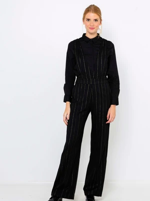 Black striped jumpsuit CAMAIEU