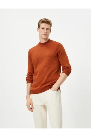 Koton Acrylic Knitwear Sweater Half Turtleneck