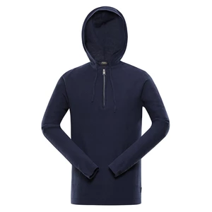 Dark blue men's hooded sweater NAX Polin
