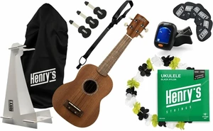 Henry's HEU10MSFP Natural Sopránové ukulele